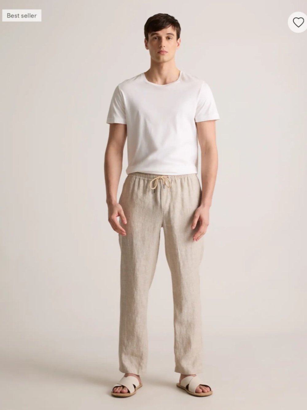 Quince Men's 100% European Linen Drawstring Beach Pants